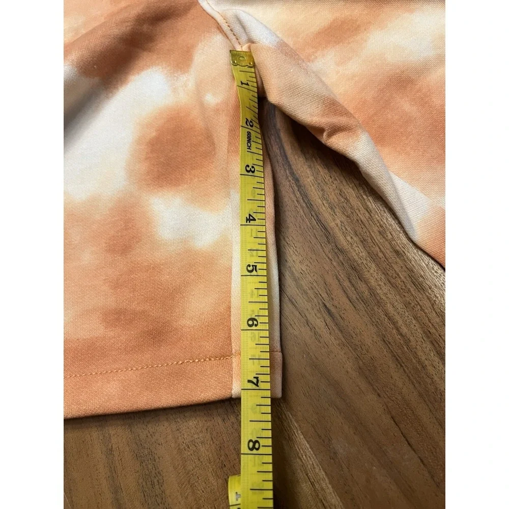 Old Navy Boys Fleece Jogger Shorts Orange Tie Dye Size L 10-12 NWT